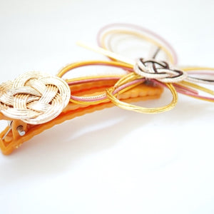 mizuhiki"水引" hair clip, hair accessory, hair styling tool