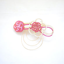 Load image into Gallery viewer, pink hair mini clip, head styling tool, hair decor, Japanese handcrafted