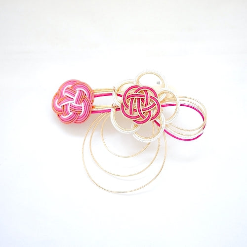 pink hair mini clip, head styling tool, hair decor, Japanese handcrafted