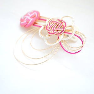 pink hair mini clip, head styling tool, hair decor, Japanese handcrafted