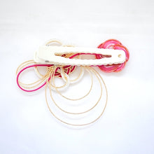 Load image into Gallery viewer, pink hair mini clip, head styling tool, hair decor, Japanese handcrafted