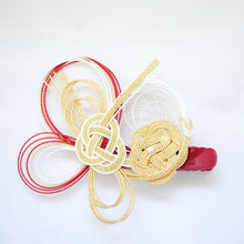 Load image into Gallery viewer, Japanese decor mizuhiki hair clip, head accessory, styling tool