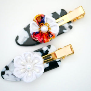 2pcs balack&white base hair clip, headpieces, hair accessory