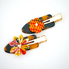 Load image into Gallery viewer, 2pcs bekko base hair clip, hair accessory, handmade