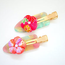 Load image into Gallery viewer, 2pcs hair clip, hair accessory, handmade from Japan