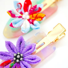 Load image into Gallery viewer, 2pcs flower hair clip, hair accessory, Japan handmade