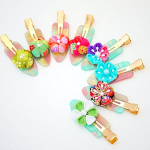 2pcs hair clip, hair accessory, handmade from Japan